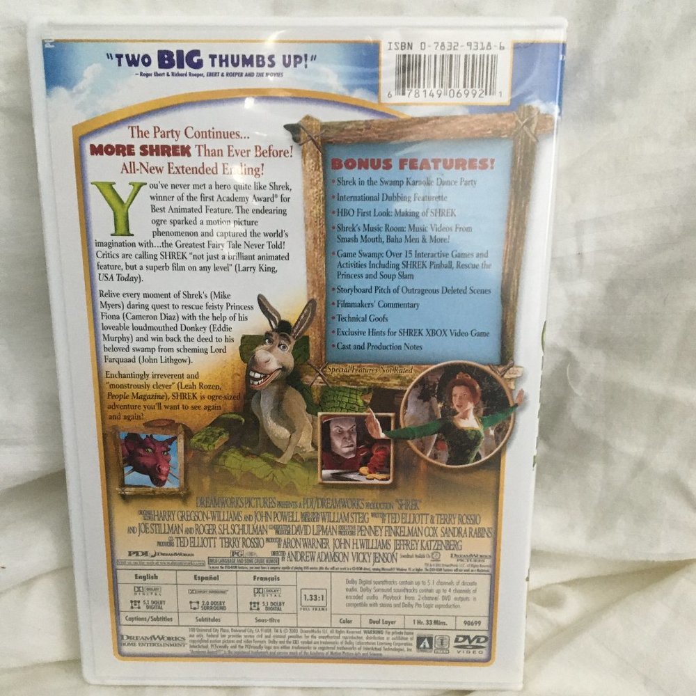 Shrek DVD - Picture 2 of 3